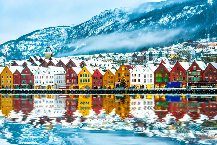 View on Bruges in Norway.