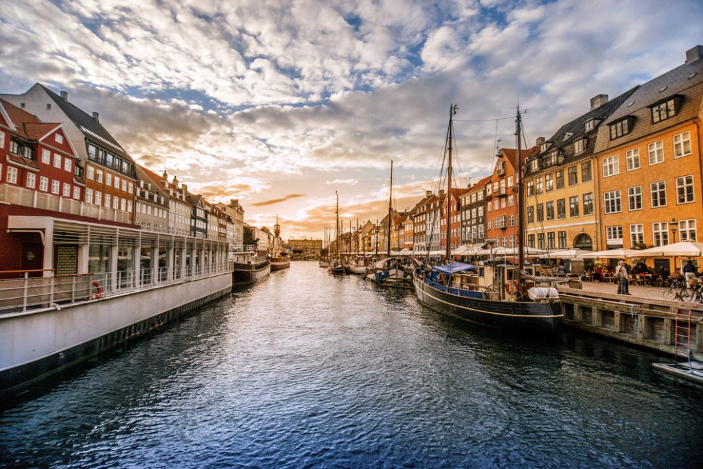 Colorful Traditional Houses in Copenhagen