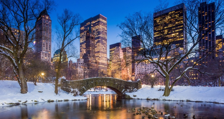 Winter in New York City.