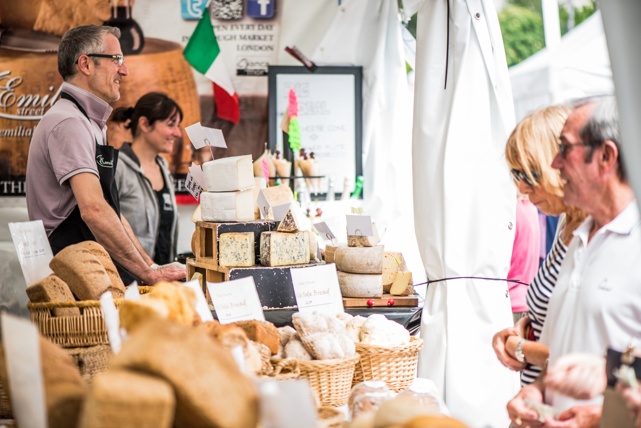 buying from a local market