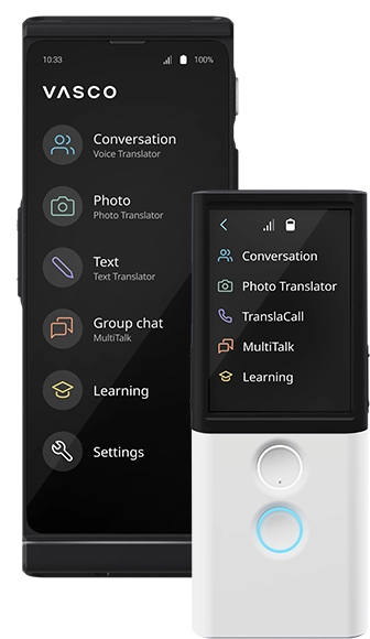 Vasco V4 Language Translator Device - Model 2022, Free Lifetime Internet  for Translations