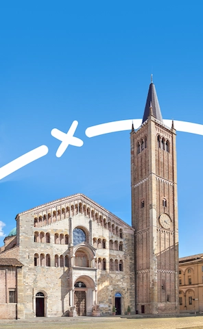  A historic building in Parma, Italy, featuring traditional architectural details and reflecting the city's rich cultural heritage.